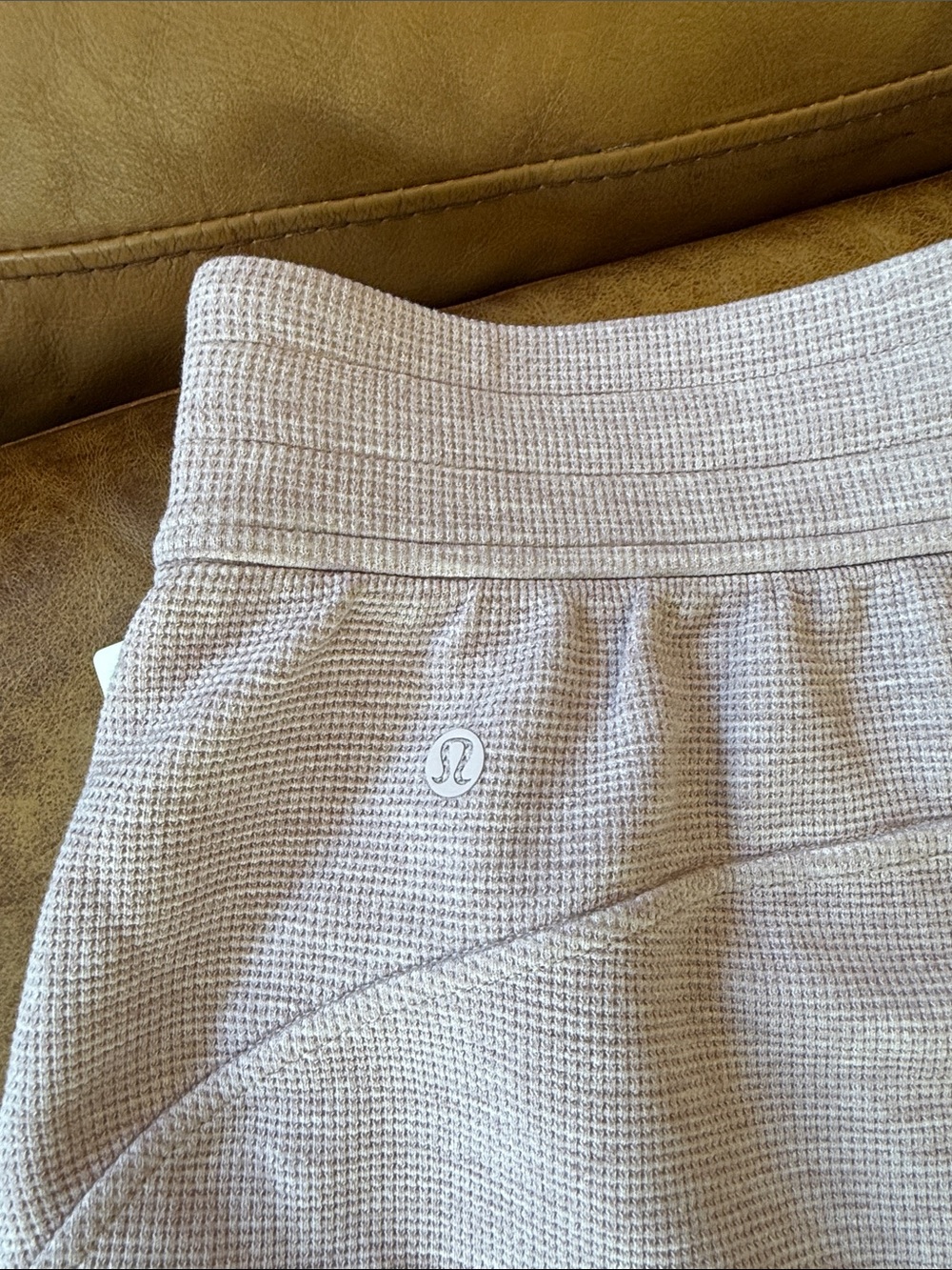 NWT Lululemon Scuba High-Rise Short 5" Waffle Sz Small Heathered Porcelain Pink - Picture 4 of 7